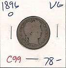 1896 O Barber Quarter Dollar Very Good C99