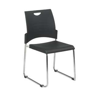   Products Stacking Chair with Plastic Seat and Back 28 