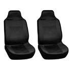  Integrated Solid Black Bucket Seat Covers (Set of 2)