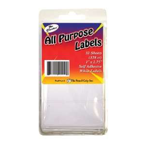   White All Purpose 1 X 2.75 Labels By The Pencil Grip Toys & Games