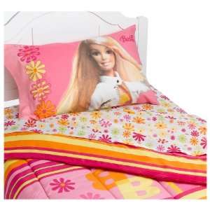  On the Move Barbie Twin Comforter, Pink