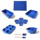 Silicone Solutions 11 Piece Blue Bakeware Set
