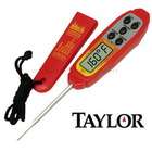 Taylor Digital Thermometer Weekend Warrior Waterproof Digital Red 806E 