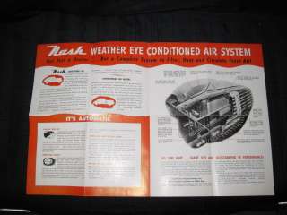 1947 Nash Weather Eye Folder Sales Brochure  