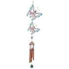 Carson Home Accents Wireworks Glowworks Glow Double Butterfly Chime