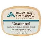   Soaps Glycerine Bar Soap   Unscented, 4 oz, Clearly Natural Soaps
