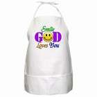 Carsons Collectibles BBQ Apron of Smile God Loves You (Jewelry 