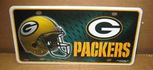Green Bay Packers Helmet NFL Football License Plate  