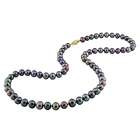 18 Black Pearl Necklace    Eighteen Black Pearl Necklace