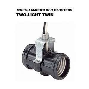  Leviton 4020 A3A 2 Light Twin Multi Cluster Lampholder 