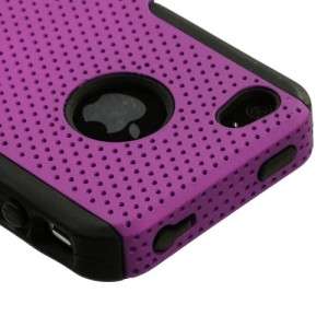   MESH Hybrid Hard Silicone Rubber Gel Skin Case Cover Apple iPhone 4 4S