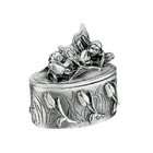 Blue Earth Enterprises Fairy Jewelry Box With Rose Design   Pewter   1 
