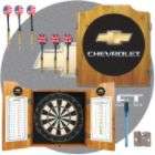 Trademark Fire Fighter Dart Cabinet Includes Darts and Board