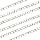   Sterling Silver Curb Chain Small Necklace Extender By The Foot