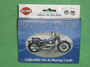HARLEY DAVIDSON LIMITED EDITION PLAYING CARDS WITH TIN  