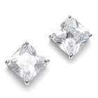 Image Bridal Square CZ Stud Earrings