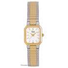   Ladies Expansion Band Watch by Bulova   Two Tone   White Dial
