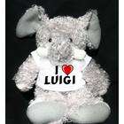 SHOPZEUS Plush Stuffed Tiger Toy with I Love Luigi