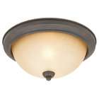   77064 72 Close To Ceiling Two Light Fixture   Olde Iron Finish
