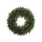   36 American Pine Artificial Christmas Wreath with Pine Cones   Unlit