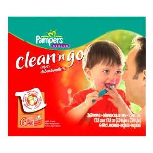  Pampers Clean n Go Baby Wipes Refill 360ct.    Baby