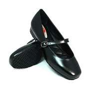   Mary Jane 1/2 Heel Dress Shoes #8100 Black Leather 