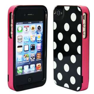   Dots 3 in1 Hard Back Cover Skin Case for iPhone 4 G 4G 4GS 4S  