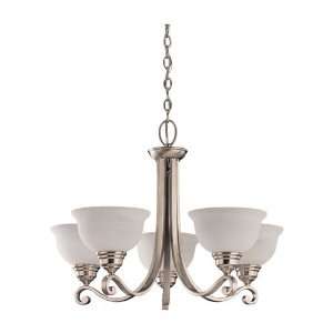 Sea Gull Lighting 39059BLE 962 Serenity 5 Light Chandeliers in Brushed 