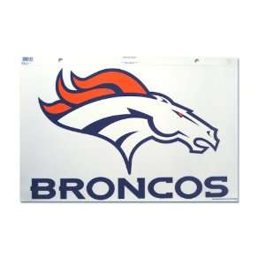   Broncos Big 18 Static Cling Car Decal Sticker
