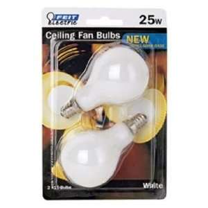  Watt Candelabra Base White Ceiling Fan Light Bulbs