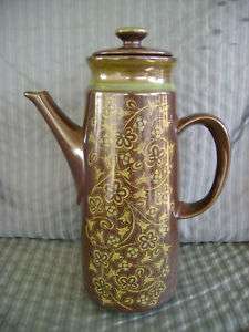 COFFEE POT W LID 8 CUP MADEIRA FRANCISCAN ENGLAND AS IS  