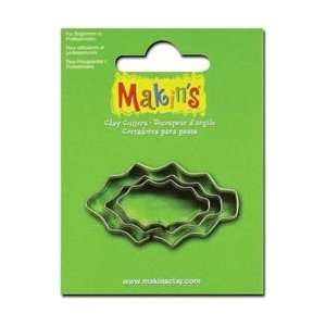  Makins Clay Cutters 3/Pkg Holly Leaf; 6 Items/Order Arts 