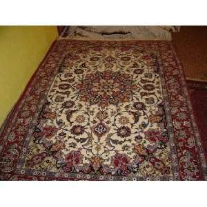    3x5 Hand Knotted Isfahan Persian Rug   54x37