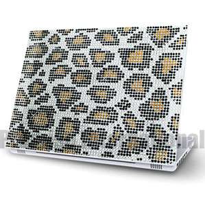 DIY Leopard Laptop Bling Rhinestone Crystal Sticker Skin Cover 13 14 
