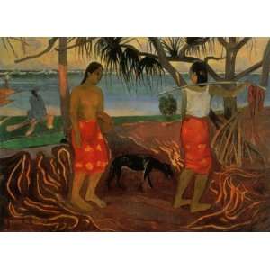  Oil Painting I rara te oviri Paul Gauguin Hand Painted 
