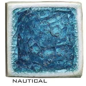  Crackle Glass Tiles 2 x 2 Color Nautical