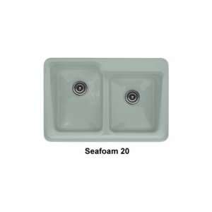  Advantage 3.2 Double Bowl Kitchen Sink with Three Faucet Holes 36 3 20
