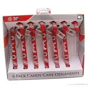  Ohio State Buckeyes 2010 Christmas Candy Cane Ornaments 
