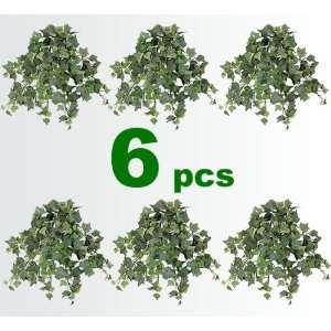   15 Artificial Mini Frosted English Ivy Hanging Bushes
