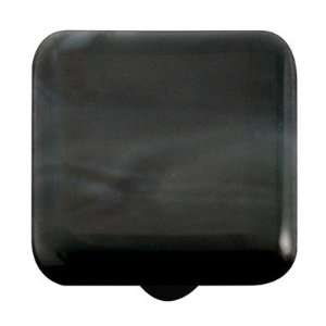  Swirl Cabinet Knob in Charcoal Post Color Black
