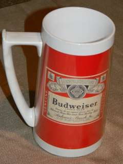 Vintage Thermo Serv Beer Mug Budweiser  