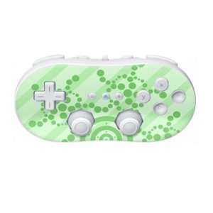  Crop Circles Green Design Nintendo Wii Classic Controller 