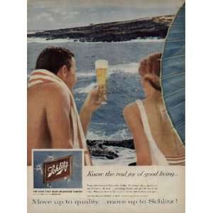   to quality  move up to Schlitz  1959 Schlitz Beer Ad, A2245