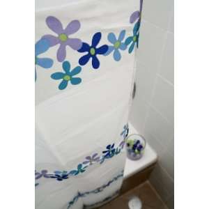Waterproof Bath Fabric Shower Curtain with Hooks 72x72  