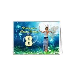    Magical fairy birthday card for 8 years old Card Toys & Games