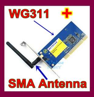   11b PCI wifi Adapter Card WG311 v3 NETGEAR for desktop PC win7  