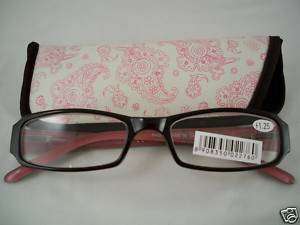 Fashion Reading Glasses Free Case Spring Hinges +1.50  
