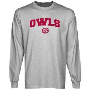  Temple Owls Ash Logo Arch Long Sleeve T shirt Sports 