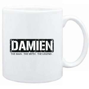 Mug White  Damien  THE MAN   THE MYTH   THE LEGEND  Male Names 