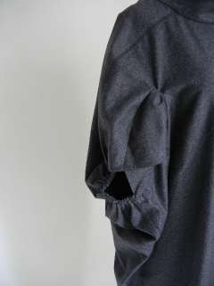   YSL YVES SAINT LAURENT Gray Fleece Bubble Cocoon Puff DRESS  